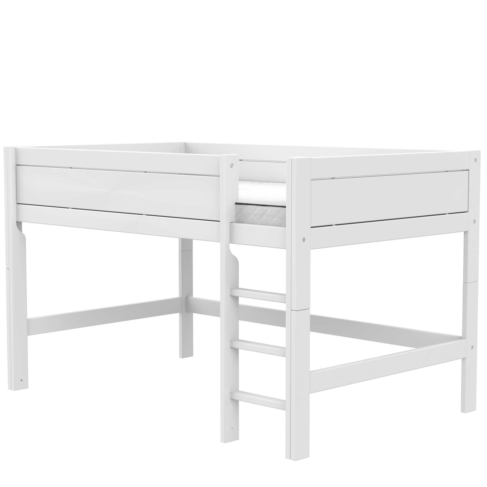 LIFETIME Kidsrooms Small Double Mid Sleeper Bed with Ladder