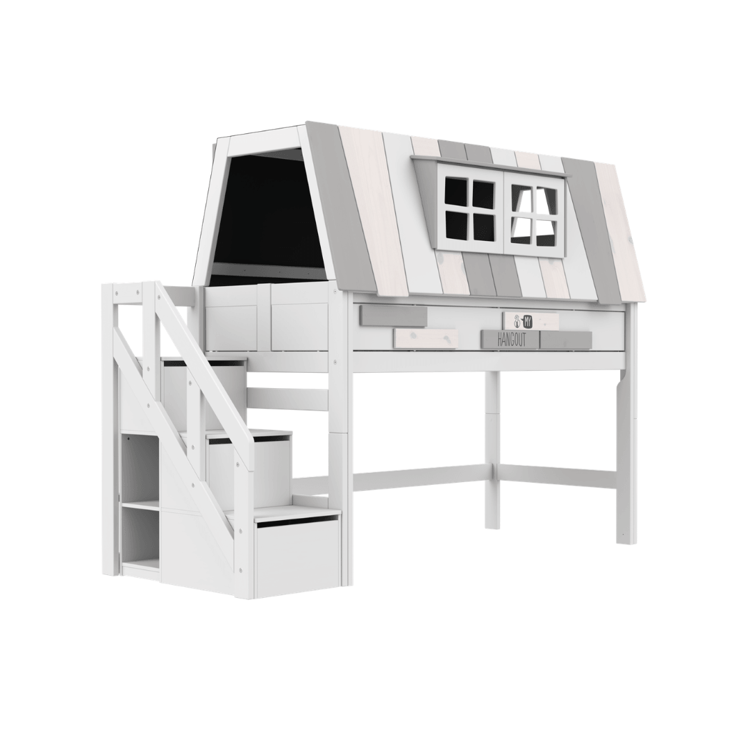 LIFETIME Kidsrooms My Hangout Mid Sleeper House Bed 128 cm