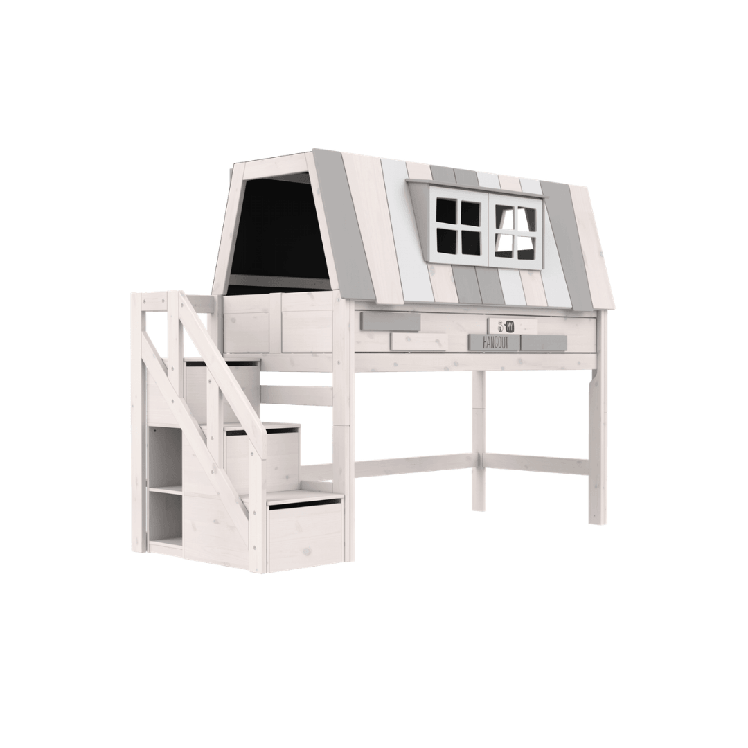 LIFETIME Kidsrooms My Hangout Mid Sleeper House Bed 128 cm