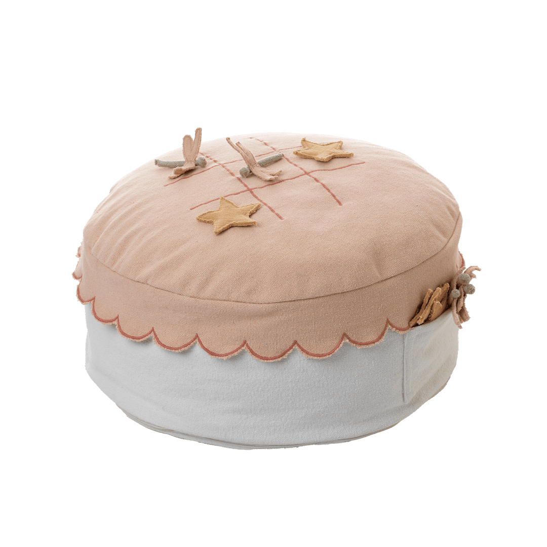 LIFETIME Kidsrooms Round tic tac toe Pouf - Fairy Theatre