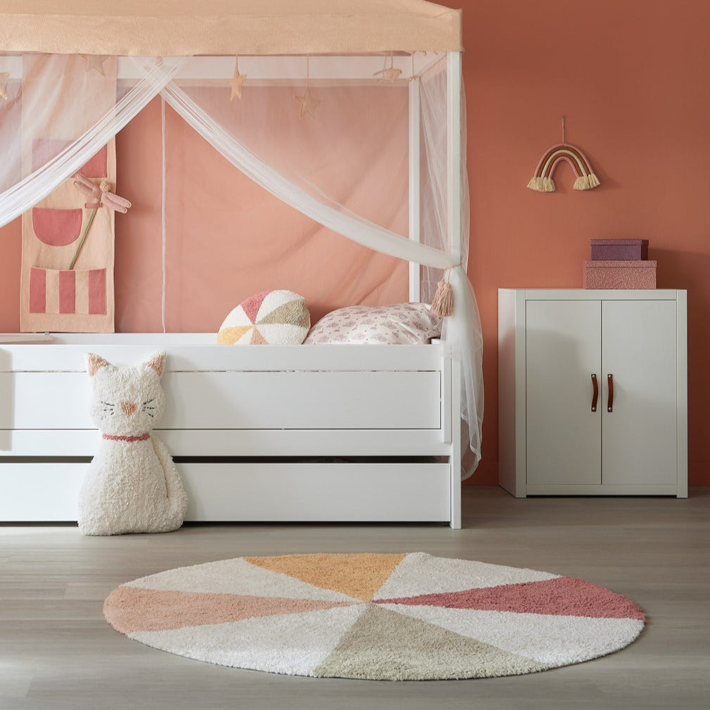 LIFETIME Kidsrooms Round Tufted Rug - Fairy Theatre