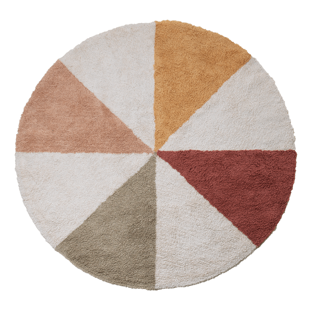 LIFETIME Kidsrooms Round Tufted Rug - Fairy Theatre