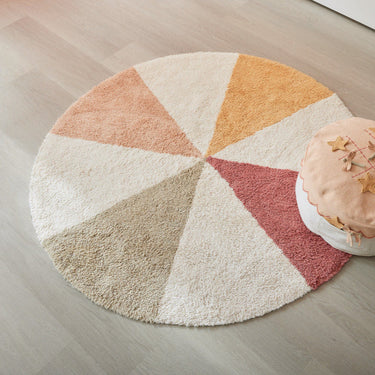 LIFETIME Kidsrooms Round Tufted Rug - Fairy Theatre
