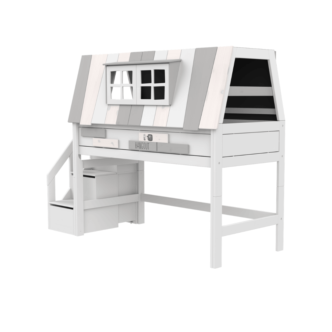 LIFETIME Kidsrooms My Hangout Mid Sleeper House Bed 128 cm