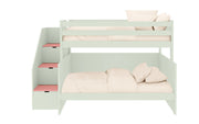 Muba Bunk Bed with Lower Small Double and Storage Steps