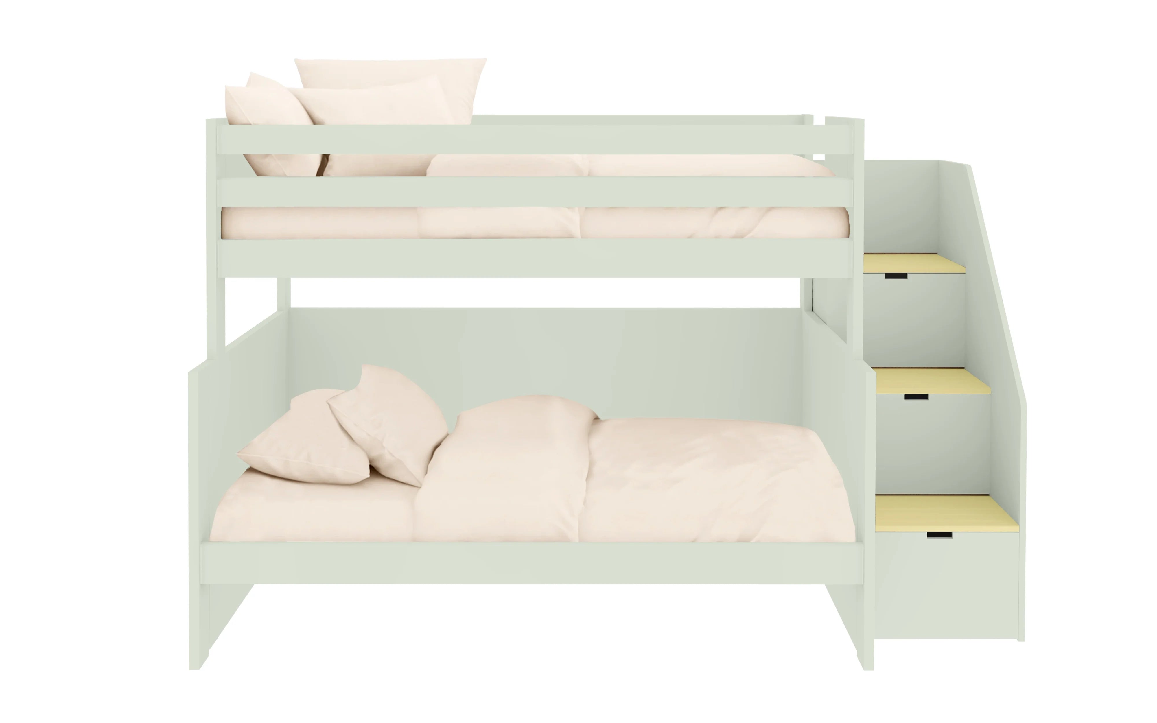 Muba Bunk Bed with Lower Small Double and Storage Steps
