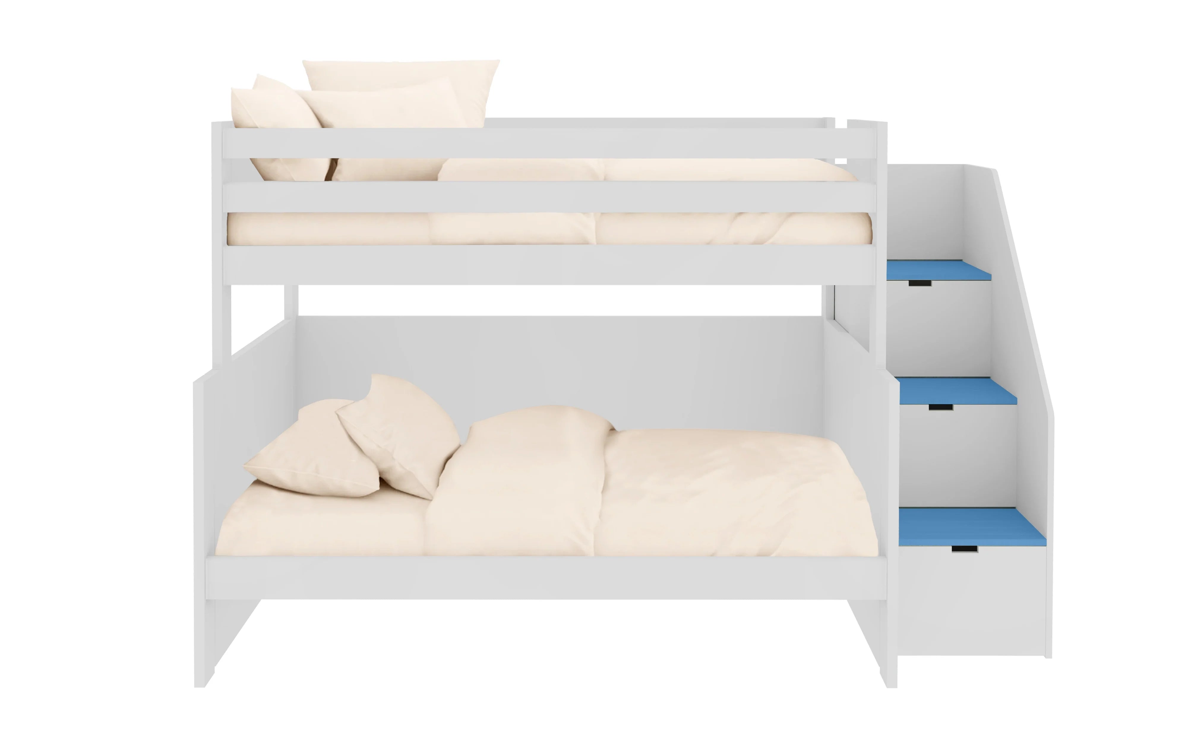 Muba Bunk Bed with Lower Small Double and Storage Steps