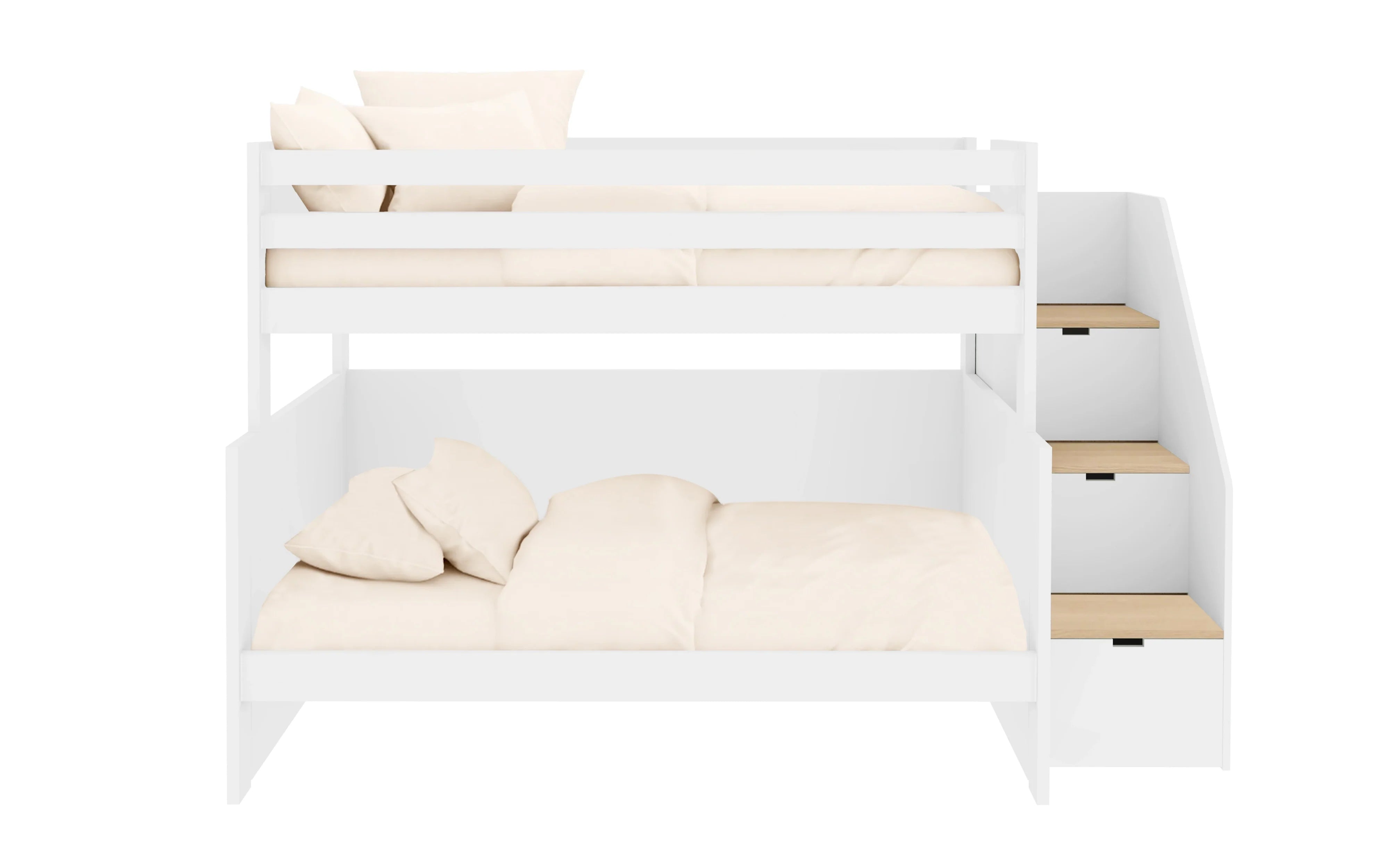 Muba Bunk Bed with Lower Small Double and Storage Steps