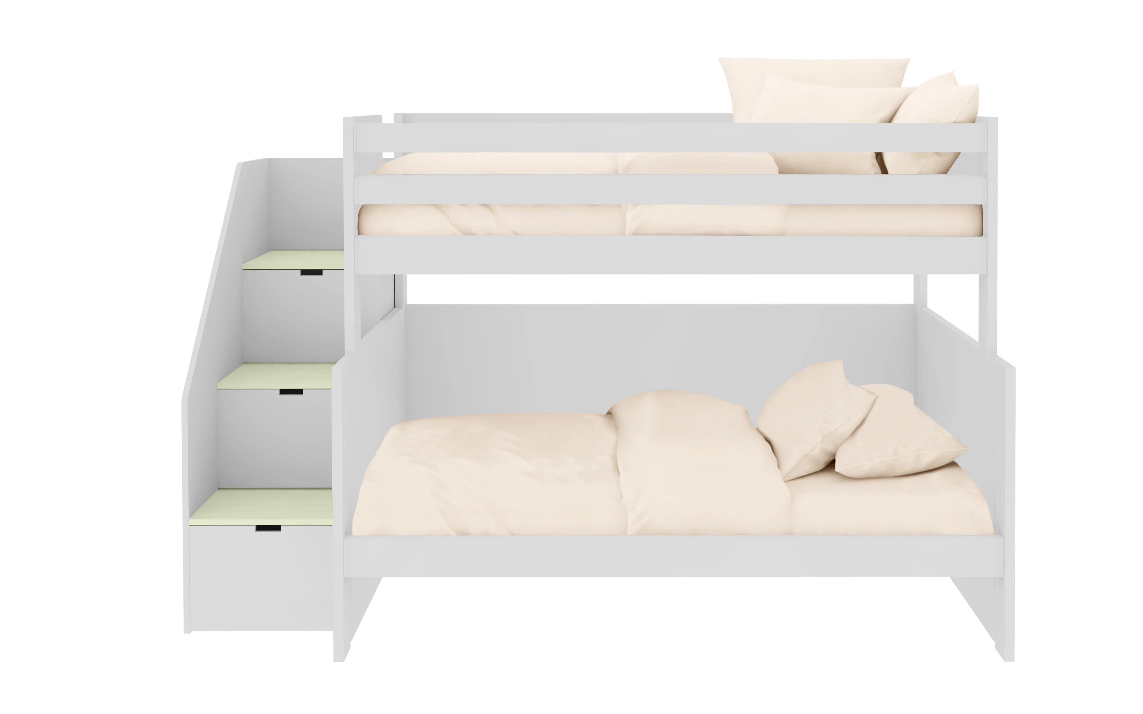 Muba Bunk Bed with Lower Small Double and Storage Steps