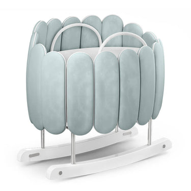 Circu Gold Plated Lotus Rocking Cot - Beauty Blue