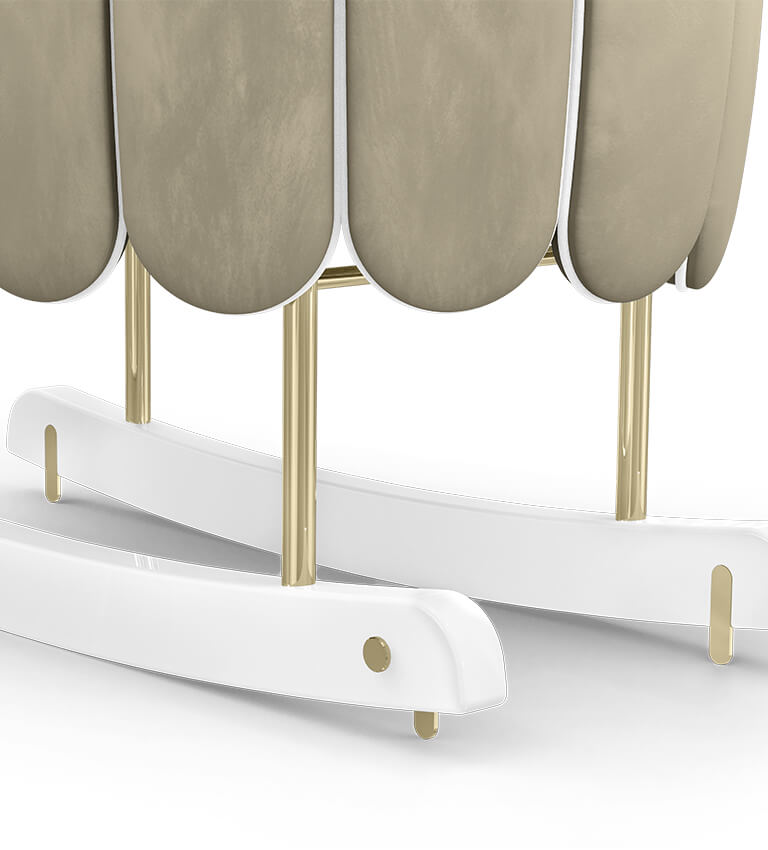 Circu Gold Plated Lotus Rocking Cot - Paris Mouse
