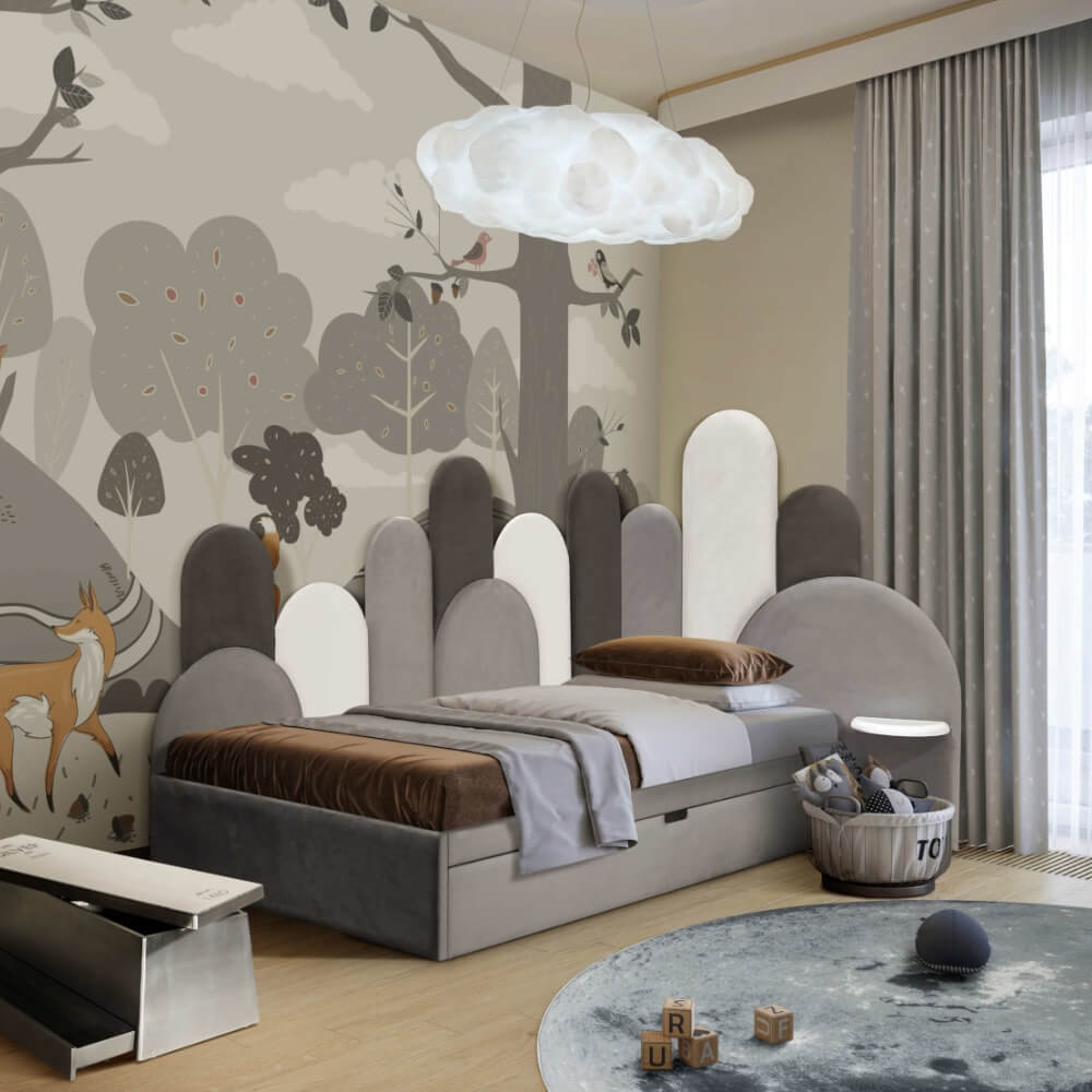 Circu Merida Single Corner Bed with Storage Drawer