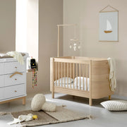 Oliver Furniture Wood Mini+ Cot Bed in Oak