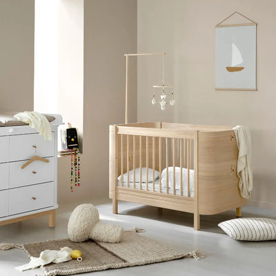 Oliver Furniture Wood Mini+ Cot Bed in Oak