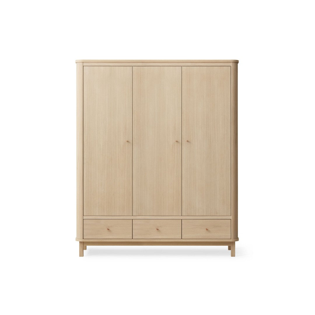 Oliver Furniture Wood Wardrobe With 3 Doors in Oak
