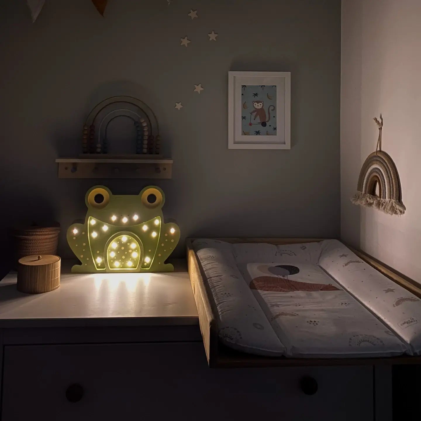 Peekaboo Frog Handmade Night Lamp