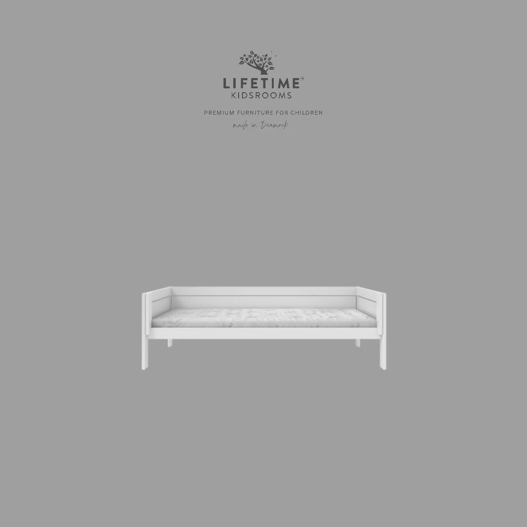 Load video: LIFETIME Kidsrooms 4-in-1 Bed with Top Construction