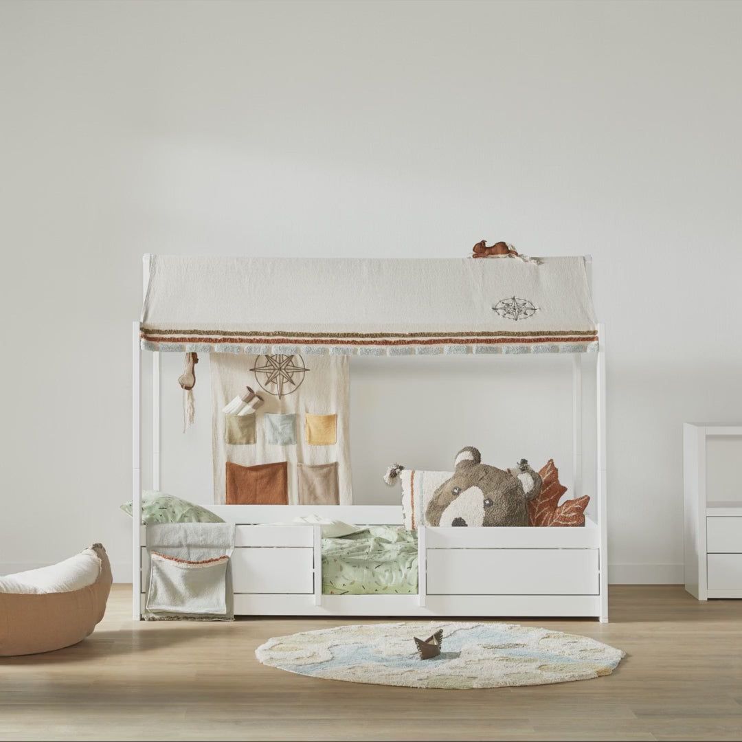 Load video: LIFETIME Kidsrooms 4-in-1 Bed with Top Construction