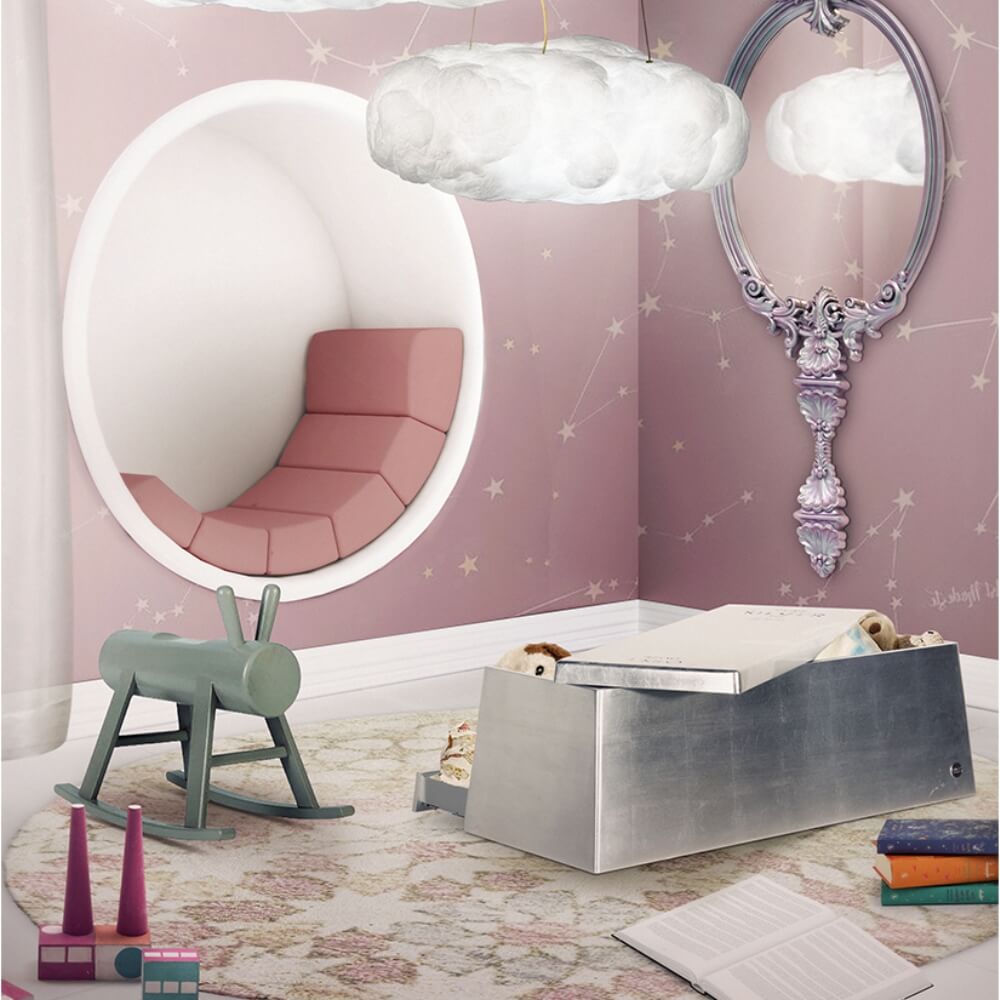 Circu Silver Children's Toy Box