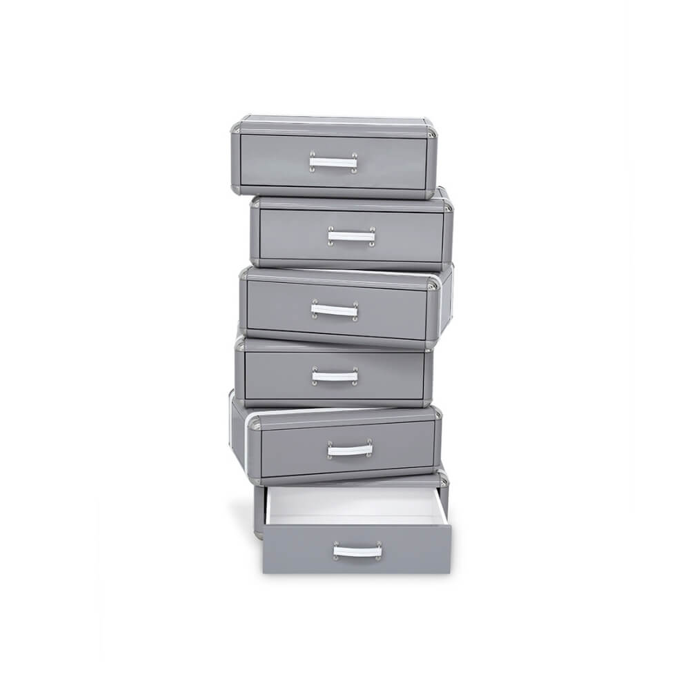 Circu Sky 6 Drawers Chest, Grey