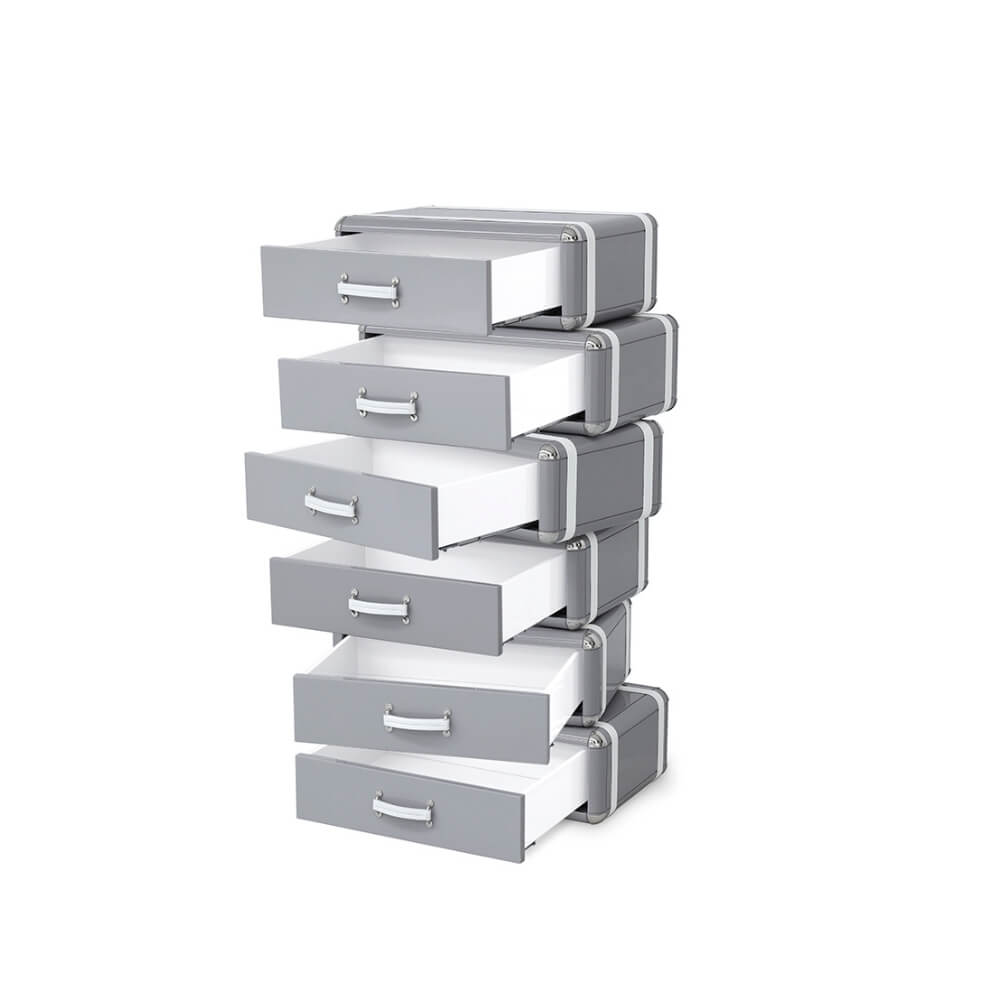 Circu Sky 6 Drawers Chest, Grey