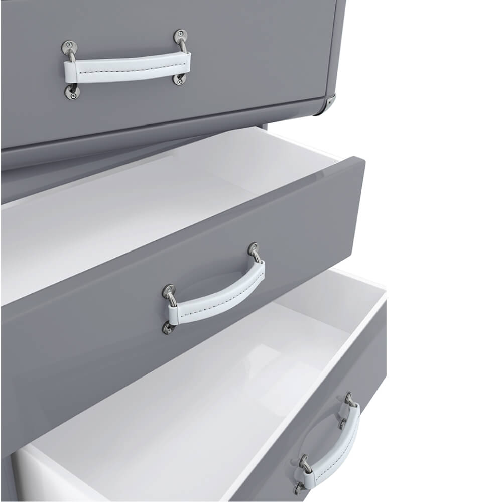 Circu Sky 6 Drawers Chest, Grey