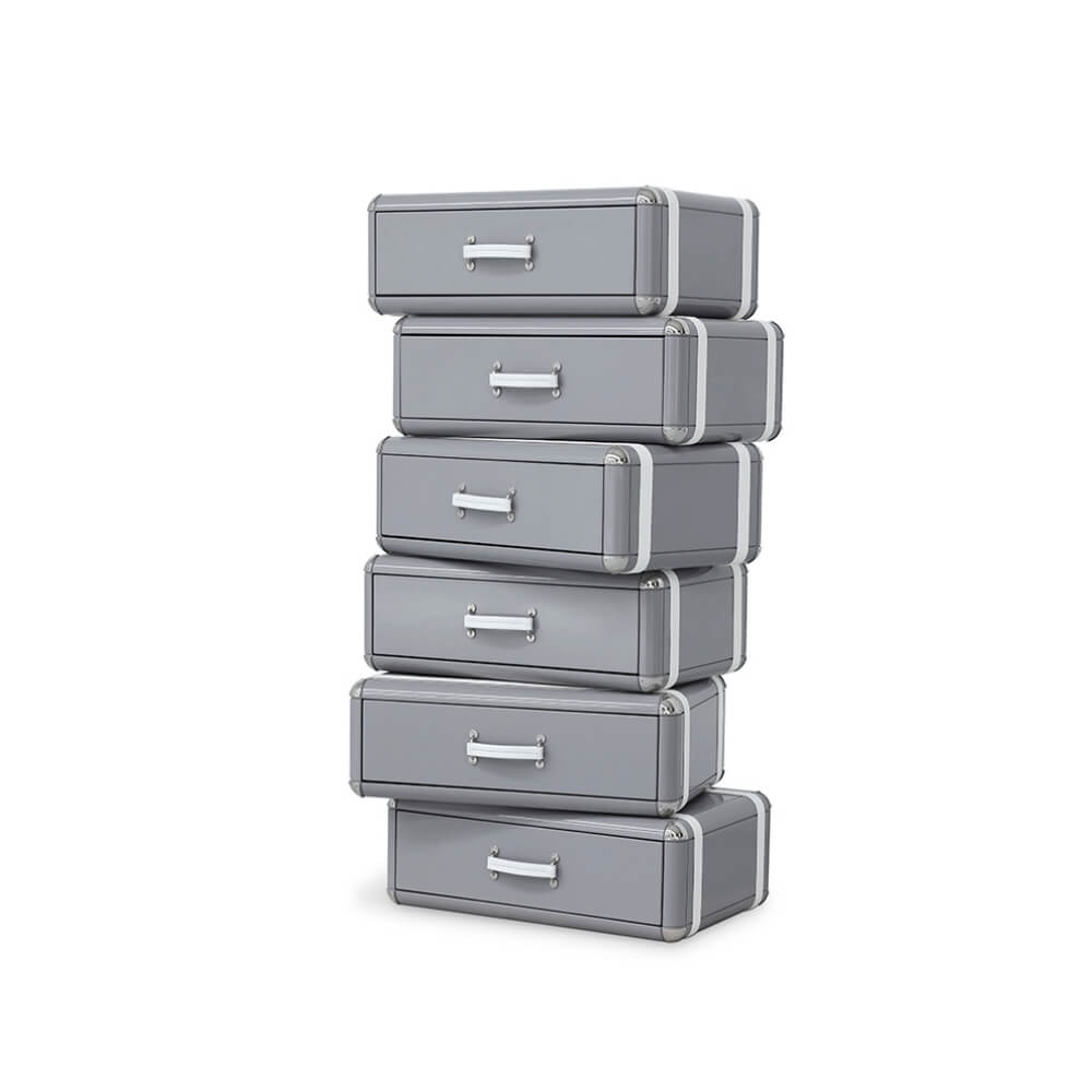 Circu Sky 6 Drawers Chest, Grey