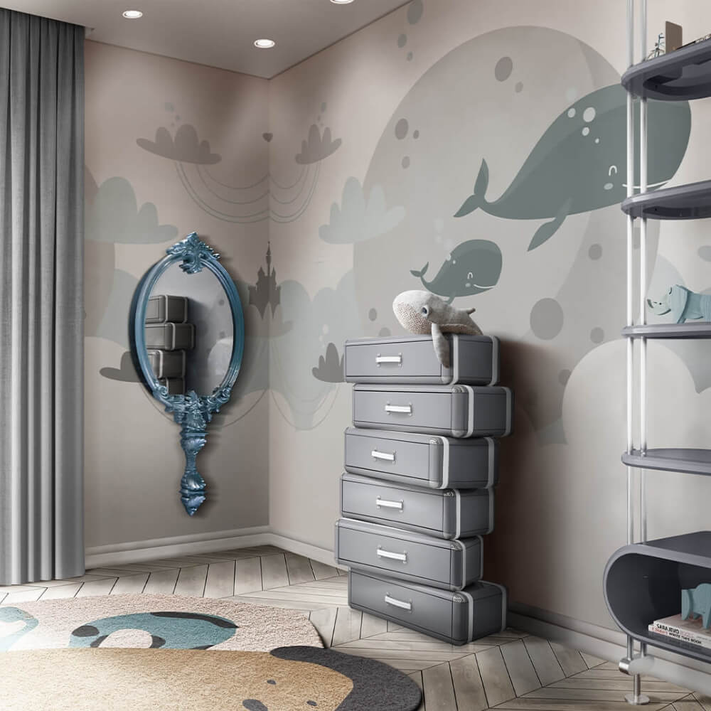 Circu Sky 6 Drawers Chest, Grey