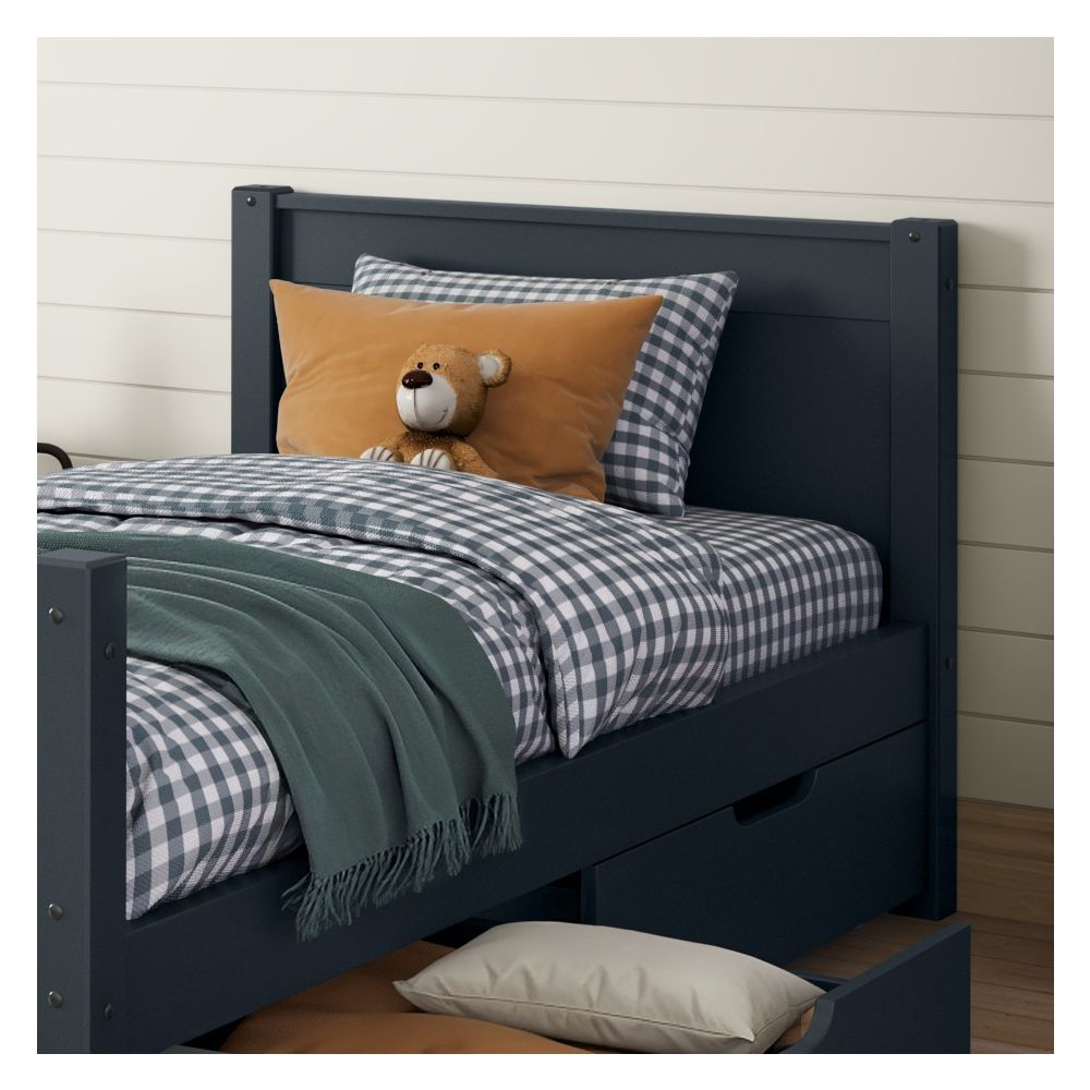 Arven Detachable Bunk Bed with Storage Drawers in Blue