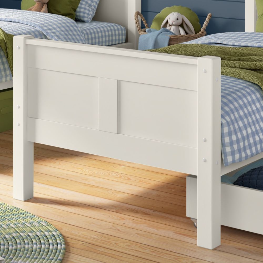 Arven Detachable Bunk Bed with Storage Drawers in White