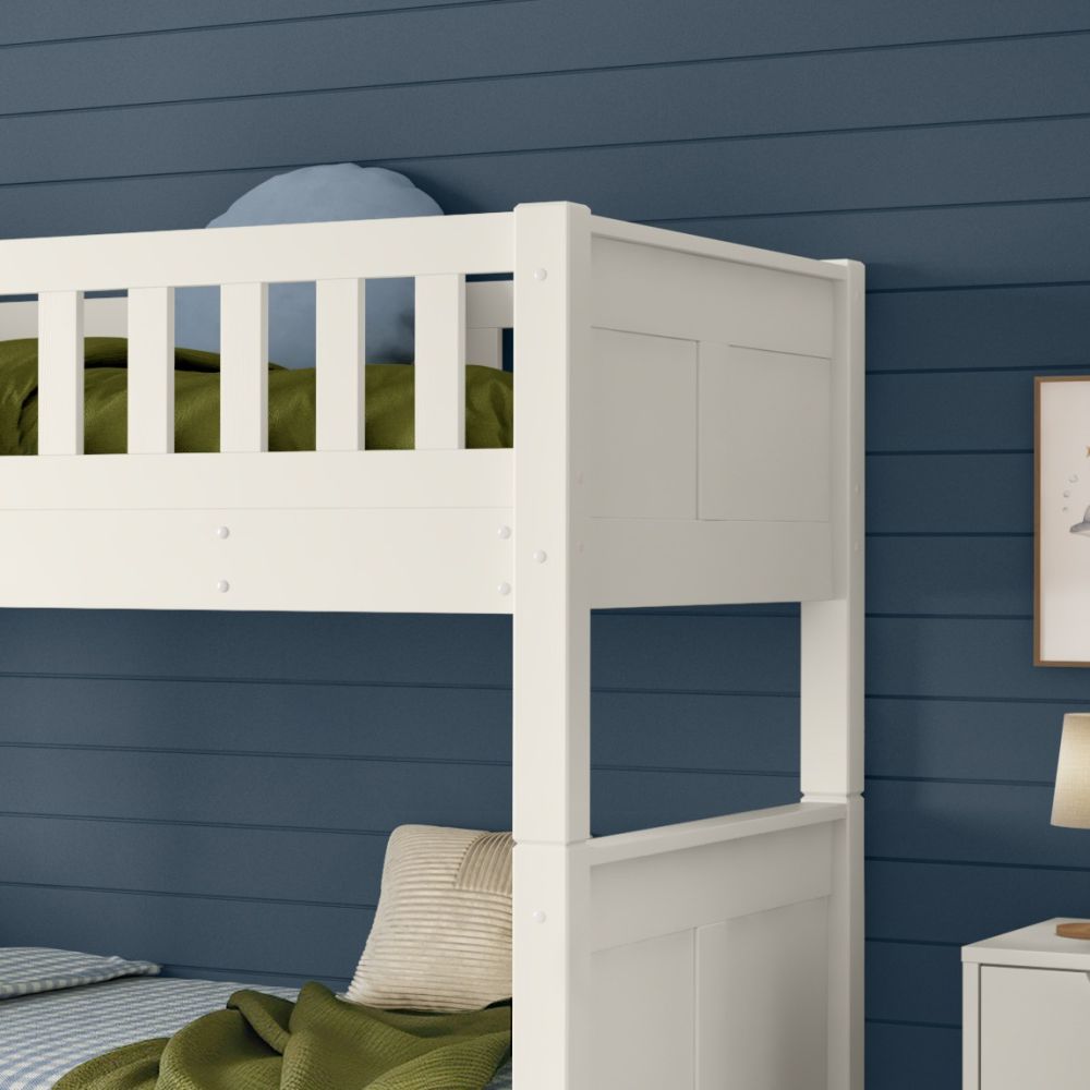 Arven Detachable Bunk Bed with Storage Drawers in White
