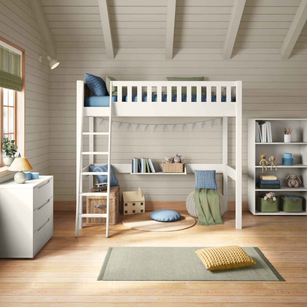 Arven High Sleeper Bed in White