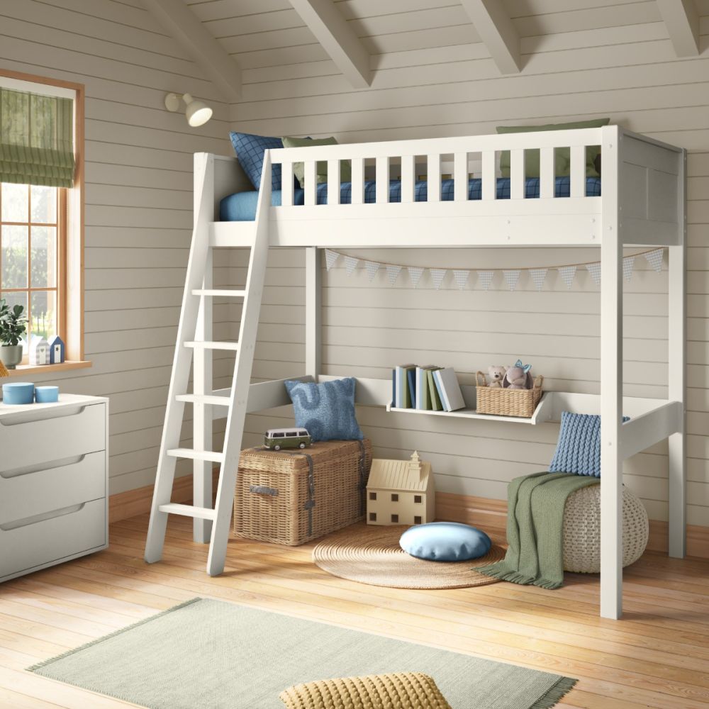 Arven High Sleeper Bed in White